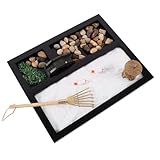 Jardin de sable miniature : le jardin zen est un très attentionné pour vous-même pour un être cher. la nature méditative peut aider n’importe qui à vider son esprit.