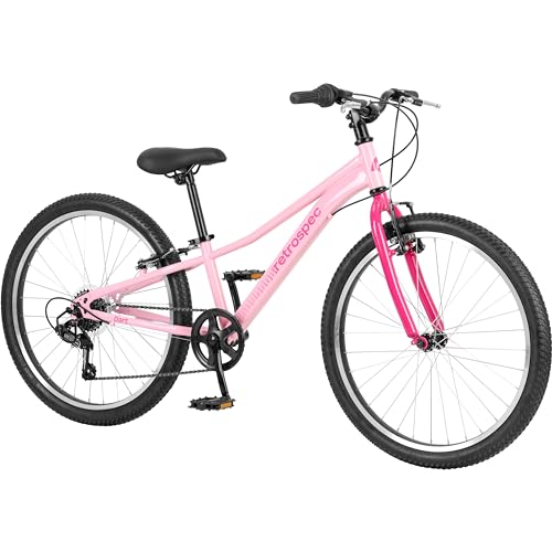 Retrospec Dart 20 & 24 Inch Kids Bike – 7-Speed Hybrid