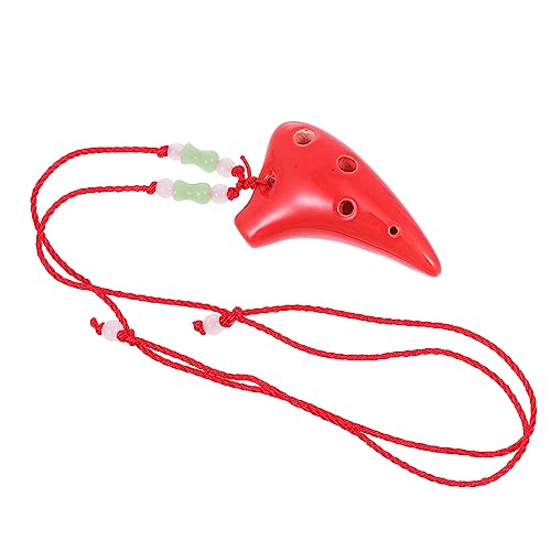 HANABASS Ocarina Set Portable Musical Instrument 6 Holes Alto c Made of Dolomite for Music Creation