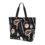 GRatka Strumenti per parrucchieri,Borse della spesa riutilizzabili, borse tote, grande capacità, borsa a tracolla