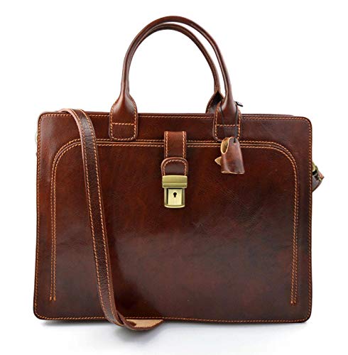 Serviette à main en cuir marron pour vos rendez-vous d'affaires au quotidien