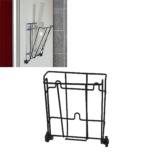 Stainless Steel Ice Scoop Holder, Foldable Ice Cube Scoop Holder for Freezer Ice Maker (Large), Black - Image 4