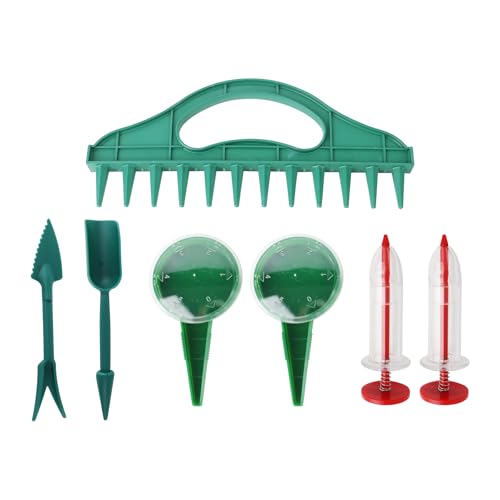 7 Piece Sowing Seeds Dispenser Set,Handheld Manual Seed Dispenser with 12-Hole Digger Seed Planter Tool,Mini Seed Dispenser for Small Seeds,for Outdoor Planting in Gardens, Lawns, and Farms