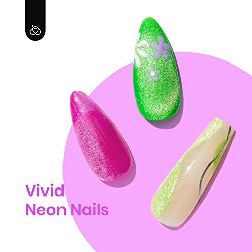Beetles Gel Polish 6 Colors,Holographic Glitter Cat Eye Gel Polish Kit With Double-Ended Magnet, Magic Spells Soak Off Uv Led Summer Gel Nail Polish Set Manicure Nail Art Kit #TOP3