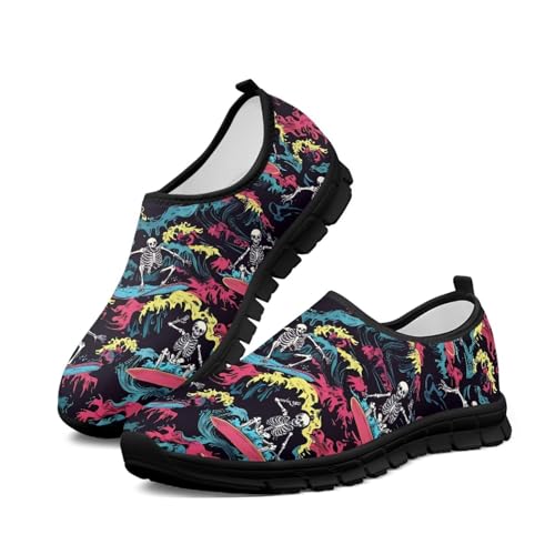 Men's Flats Leisure Sneakers Comfortable Slip On Work Shoe Lightweight Non Slip Walking Loafers Outdoor Black Sole