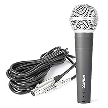 Professional dynamic microphone with cardioid pickup pattern designed specifically to capture vocals clearly, reducing background noise to ensure exceptional sound quality during live performances. Crafted with a robust metal casing, this handheld mi...