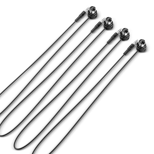 Image of CME TRS MIDI Cable 4-Pack - Straight TRS Type A (3.5mm - 1 /8 inch) to Angled 5-pin DIN, 2FT / 60CM - Perfect for Compact Spaces and patching