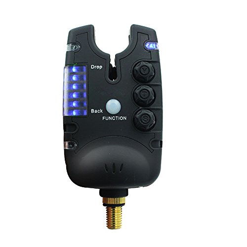 LU2000 carpa gruesa pesca mordedura de alarma aparejos de pesca la alarma de pescado portátil más sensible con indicador LED (alarma de pesca JY-28)