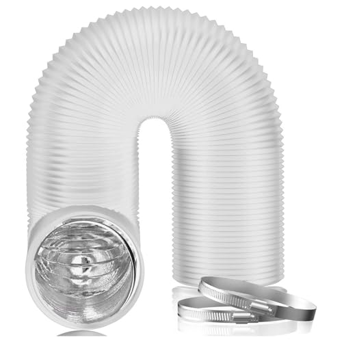La Mejor Recopilación de Secadora A Gas al mejor precio. 40 Miortior Manguera de Ventilación de aluminio y PVC, con 2 Abrazaderas de Acero Inoxidable, Conducto de 4 Pulgadas, 10 Pies, para HVAC, Calefacción, Ventilación,...