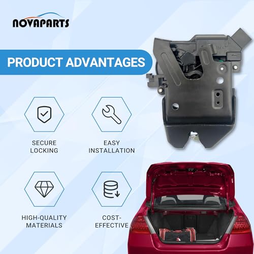 Image of NOVAPARTS Rear Trunk Tailgate Latch Lock Actuator Assembly for 2003-2007 Honda Accord 74851-SDC-Y01 74851SDCY01