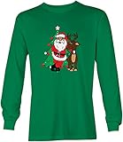 Santa & Reindeer - Elf Christmas Santa Youth T-Shirt