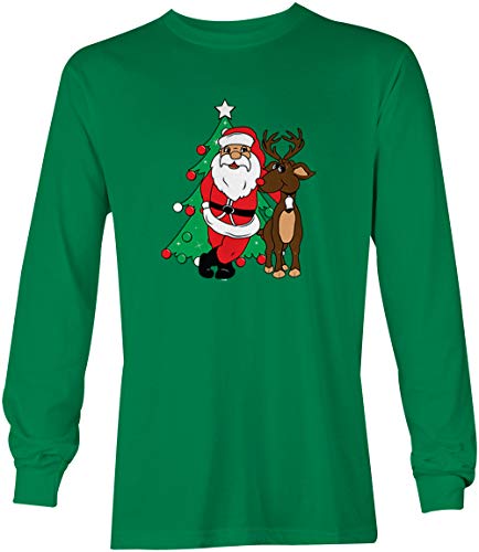Santa & Reindeer - Elf Christmas Santa Youth T-Shirt