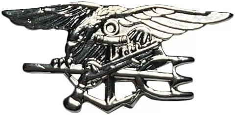 Pack of 3 US Navy Seal Trident Silver Motorcycle Hat Cap Lapel Pin MS-481 (Officially Licensed by The US Navy) image 2