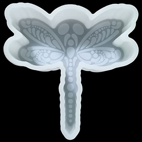 Fuehbur Dragonfly Car Freshie Mold, Silicone Epoxy Resin Mold Candle Making Mold, Soap Mold for Aroma Beads Mould-Oven Safe【Upgraded Soft Material】