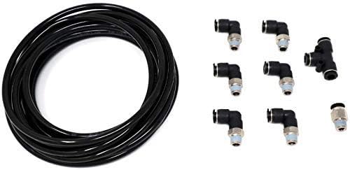 Tier1 Motorsports Push Lock Vacuum Fitting Kit Turbo, Wastegate, Solenoid, BOV fits Honda Civic, Integra, etc