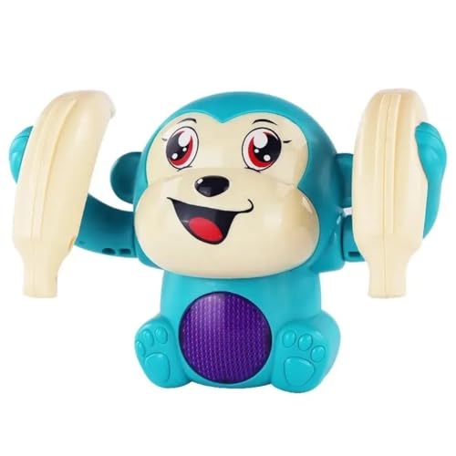 Image of Battery Operated Monkey Toy with Musical, Dancing, Spinning,Rolling and Sensor Feature for 1-5 Year Kids and Even todlers
