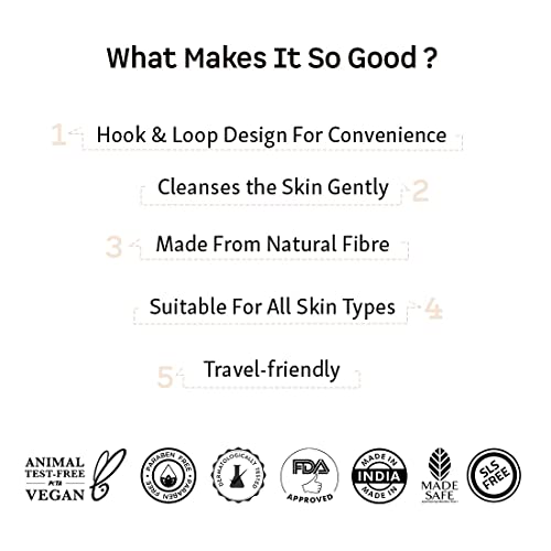 mCaffeine Exfoliating Loofah for Removing Dead Skin | Made of 100% Natural Ramie Fibre | Gentle on the Skin | Sustainable, Unisex | Easy to Hang - Image 7