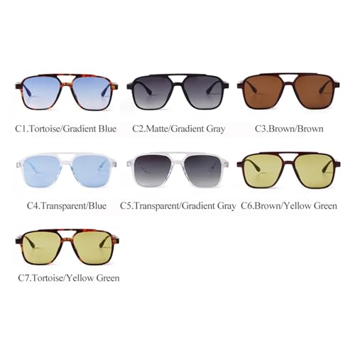Lunettes de soleil pour sublimer votre regard avec une monture transparente rétro - 7