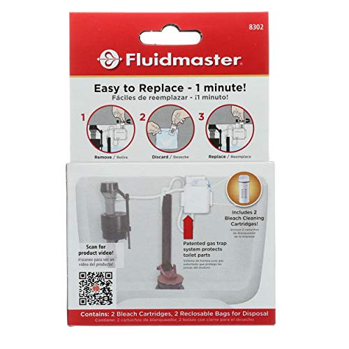 Fluidmaster 8302P8 Flush n Sparkle Automatic Toilet Bowl Cleaning