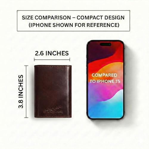 Image of BLACKTHORNE Wallet for Men | RFID Blocking Genuine Leather Pop-Up Card Holder | Slim Minimal Design with Aluminium Case Holds 6-8 Cards, Coin Pocket & Magnetic Closure (Brown)