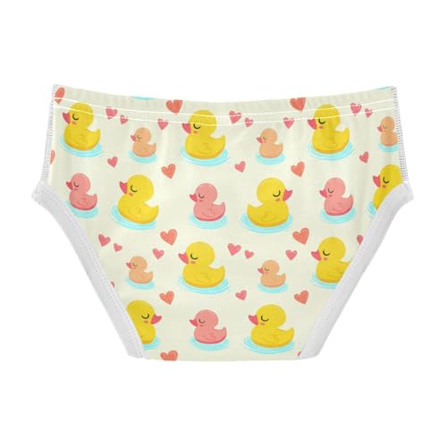 Cute Rubber Duck Heart Yellow Toddler Boy's Underwear 2T 23022222