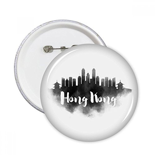 Badge pins vêtement décoration Hongkong Encre de Chine style urbain pour customiser vos vestes