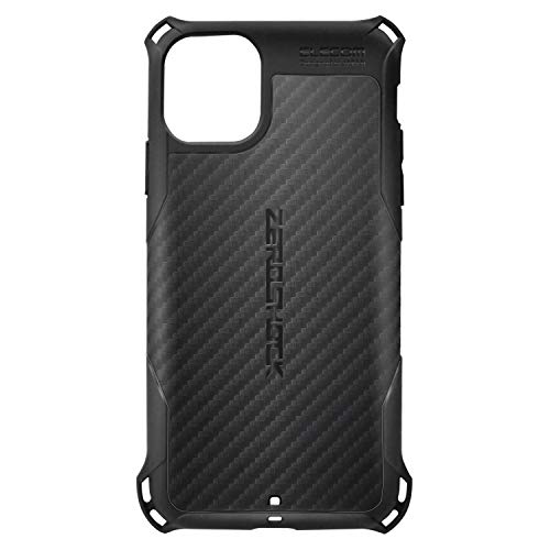 �G���R�� iPhone 11 Pro Max �P�[�X ZEROSHOCK TPU�f�� �Ռ��z�� [�������̏Ռ�����{�̂����] �u���b�N PMWA19DZEROGBK PMWA19DZEROGBK