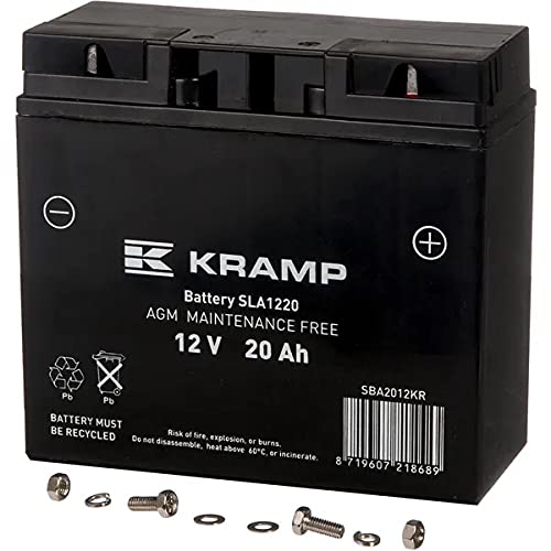 SBA2012KR Gel-Batterie für Rasentraktor, versiegelt, 12 V, 12 V, 20 Ah Kramp