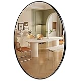 FARMER Black Mirror, 20'x28' Bathroom Oval Vanity Mirror with Metal Frame, Wall Decor for Bathroom, Living Room, Bedroom