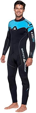 Waterproof Mens W50 5mm Backzip Stretchy Wetsuit, Medium