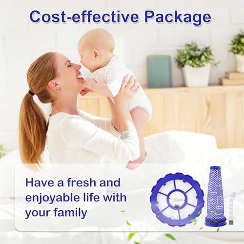 Image of DC50 Filter Replacement Compatible with Dyson DC50 Animal Multi Floor Complete Vacuum, Replace Part # 965081-01 & 965080-01, Kit include 2 Pre-Motor, 2 HEPA Post-Motor Filters and 1 Cleaning Tool