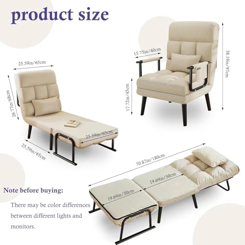Fauteuil d'appoint simple réglable pour optimiser un petit salon - 3