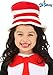 elope Dr. Seuss Cat in The Hat Costume Hat for Toddlers Standard - Red,White