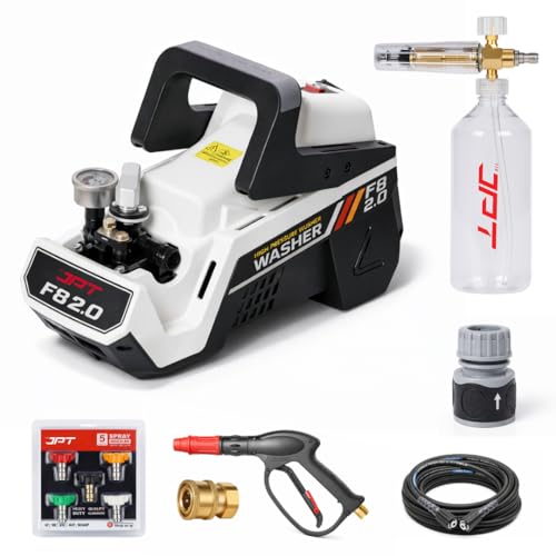 Image of JPT F8 2.0 Super Combo 2500W 250 Bar High Pressure Washer | 100% Copper Induction Motor with TSS | 10 L /min Flow | 14-Piece Car, Bike & Home Cleaning Kit