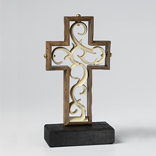 Unity Cross® Hand-Scraped Beech Wood; Unity Candle Unity Sand Elegant Rustic Alternative