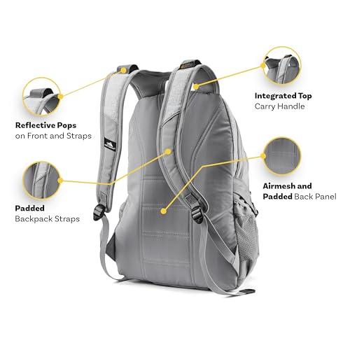 High Sierra Loop Backpack, Travel, or Work Bookbag with tablet sleeve, One Size, Black