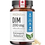 DIM Supplement 200 mg | Estrogen Balance for Women & Men | Hormonal Acne, Hormone Balance, PMS, Bloating, Antioxidant & Menopause Supplements for Women | Canadian Made, Vegan Diindolylmethane | 60 Ct