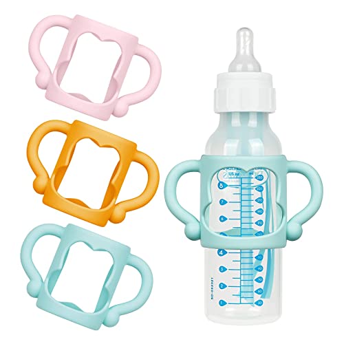 Aolso Silicone Baby Bottle Handles, 3PCS Bottle Handles, Baby Bottle Handles has Easy Grip Handles, Bottle Handles for 2.25
