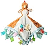 Taggies Barnyard Friends Soothing Sensory Stuffed Animal Security Blanket, Chikki Chicken, 13 x 13-Inches