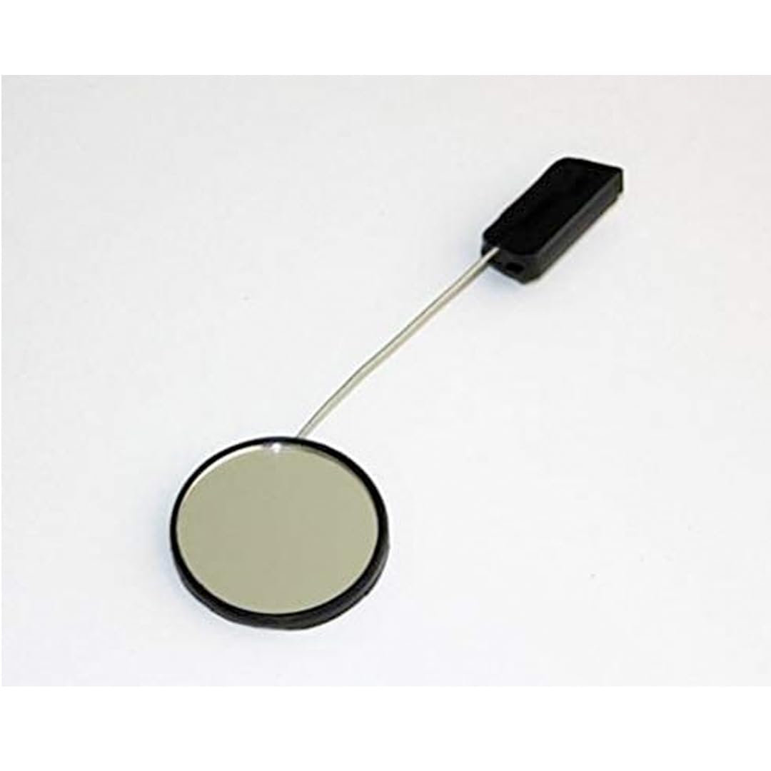 JL Ruder Spiegel, Rückspiegel für Befestigung am Cap, Universelle Passform, Kratzfest, 48mm, Schwarz