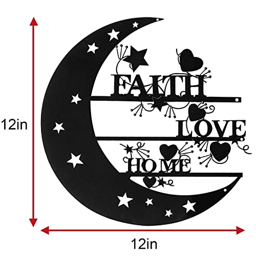 Aboxoo Home, Love And Faith The Moon And Back Wall Art thumb #4