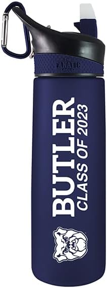 The Fanatic Group Butler University Class of 2023 24 oz Frosted Sport Bottle - Navy