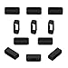 Ruentech compatible con garmin VivoSmart HR/HR + silicona anillo de cierre conector cierre seguridad banda Keeper, color Pack of 10