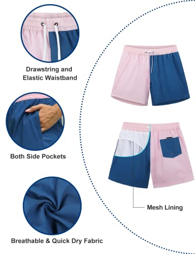 Image of Rocorose Women's Board Shorts Quick Dry Summer Sports Drawstring Beach Trunks Built-in Liner with Pockets