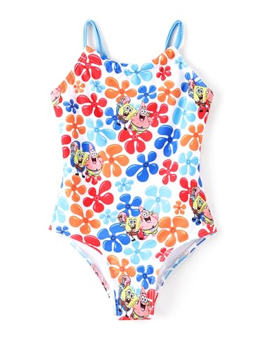 Image of SPONGEBOB SQUAREPANTS Family Matching Swimwear Set, UPF 50+ Quick-Dry Beachwear for Girls,Boys,Women & Men, Multicolor
