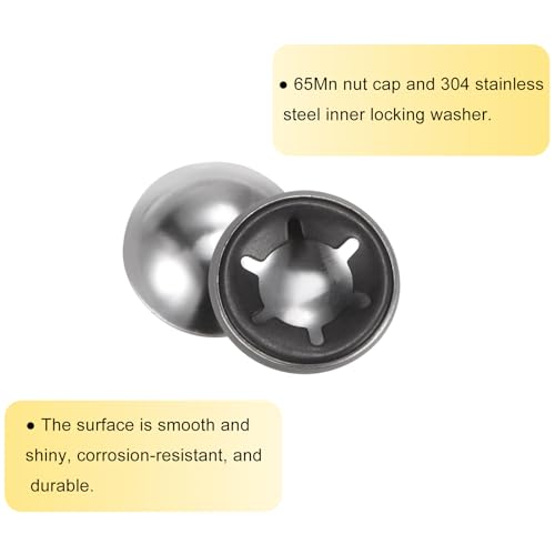 Capuchon d'axe M10 en acier renforcé 65 Mn pour fixation haute performance