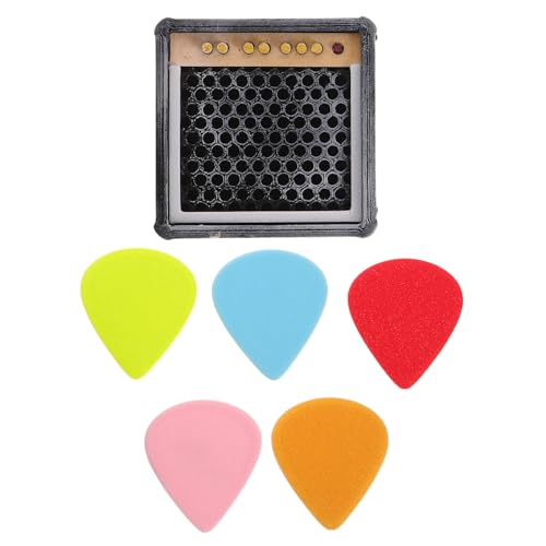 HOLIDYOYO ギターピックホルダー:引き出し付きミニピック収納ボックス - ウクレレ、ベース、エレキギター、アコースティックギター用ヴィンテージピックホルダー
