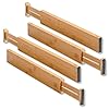 KESPER 1707413 Ladeverdeler, verpakking van 4 stuks, in lengte verstelbaar van 44 tot 56,3 cm, bruin