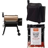 Traeger Grills Pro 780 Wood Pellet Grill and Smoker, Bronze with Full-Length Cover and Signature Blend Pellets 18 lb Bag