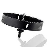 Rannb Hole Saw with Arbor BI -Metal Hole Drilling Cutter 190mm/7.5' Cutting Dia